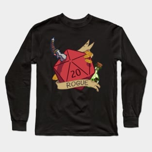 Dnd Rogue D20 Long Sleeve T-Shirt